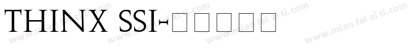Thinx SSi字体转换